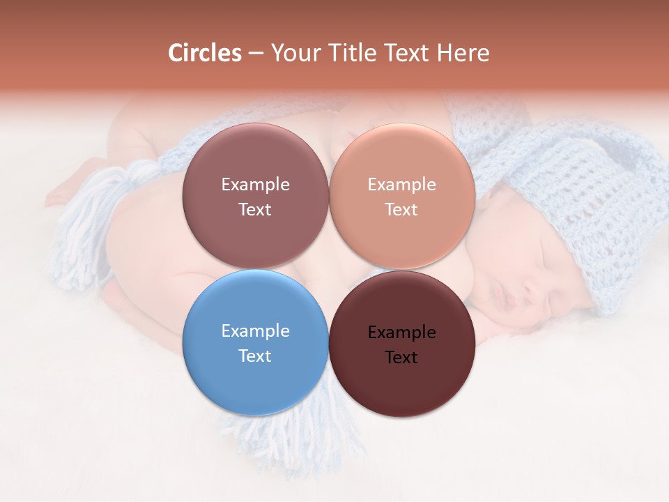 A Couple Of Babies Laying On Top Of Each Other PowerPoint Template