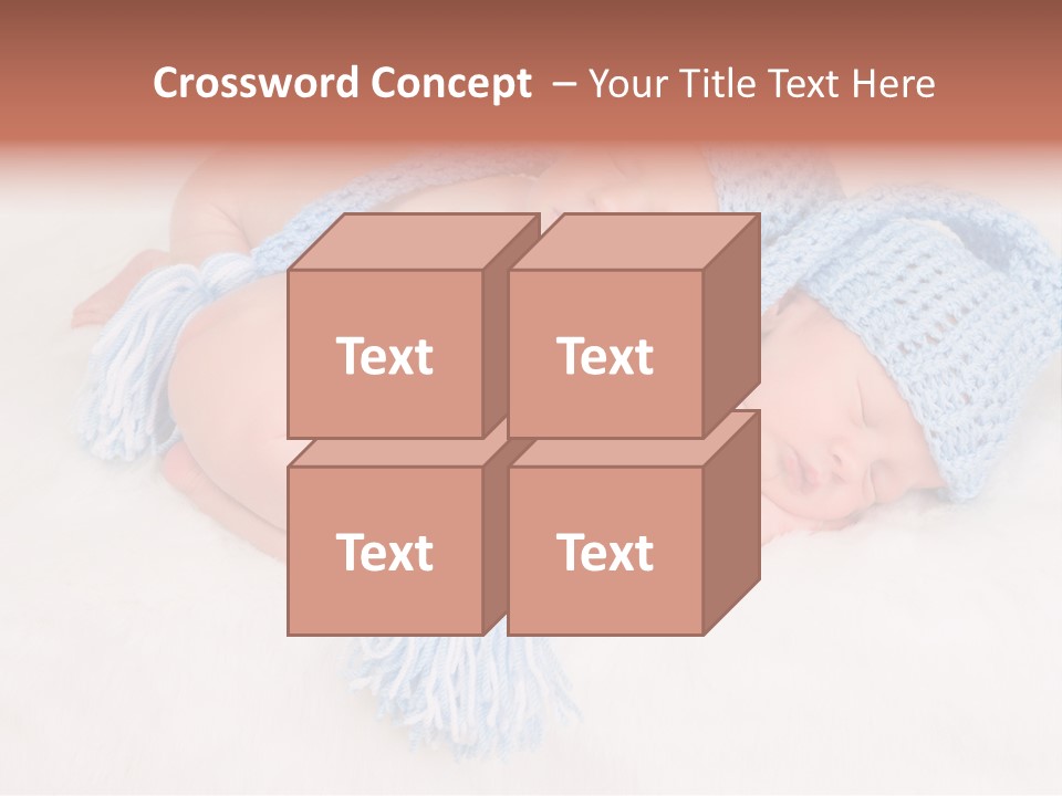 A Couple Of Babies Laying On Top Of Each Other PowerPoint Template