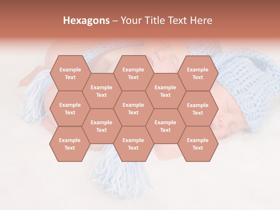 A Couple Of Babies Laying On Top Of Each Other PowerPoint Template
