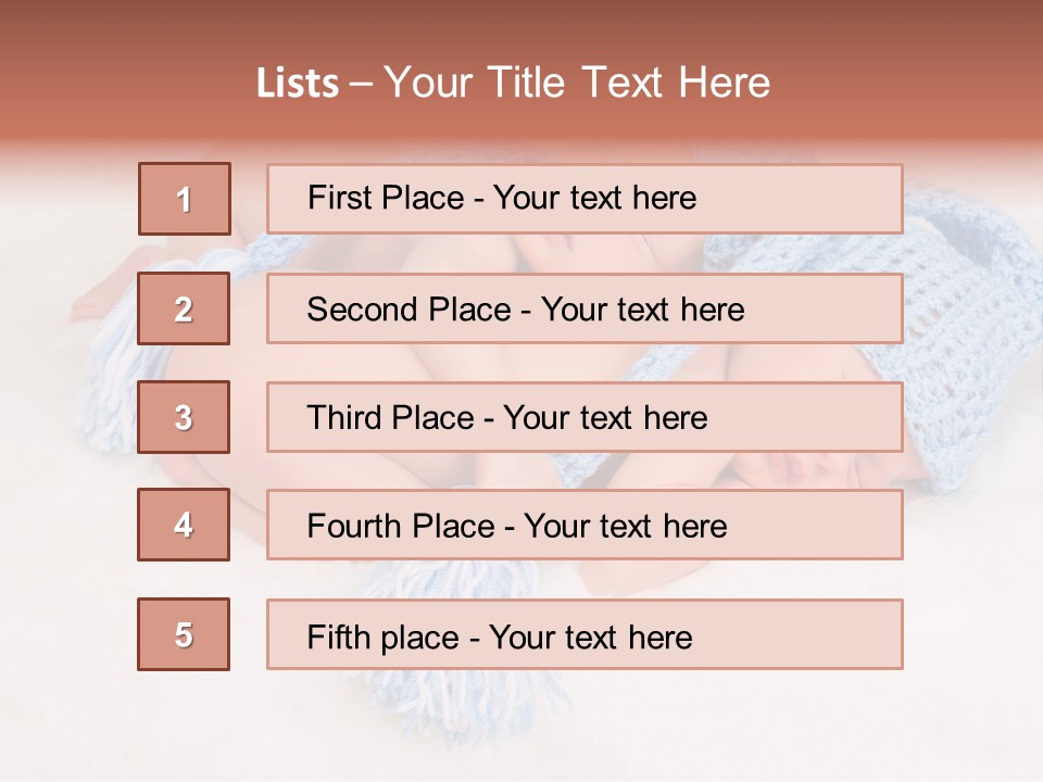 A Couple Of Babies Laying On Top Of Each Other PowerPoint Template