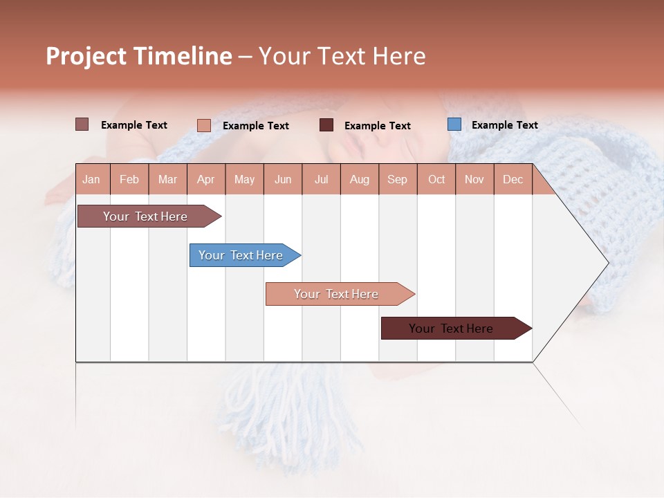 A Couple Of Babies Laying On Top Of Each Other PowerPoint Template