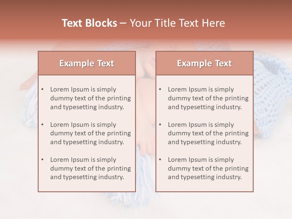 A Couple Of Babies Laying On Top Of Each Other PowerPoint Template