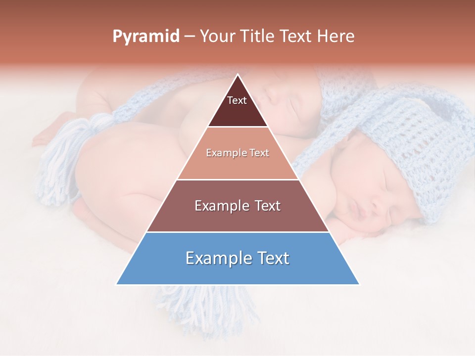 A Couple Of Babies Laying On Top Of Each Other PowerPoint Template