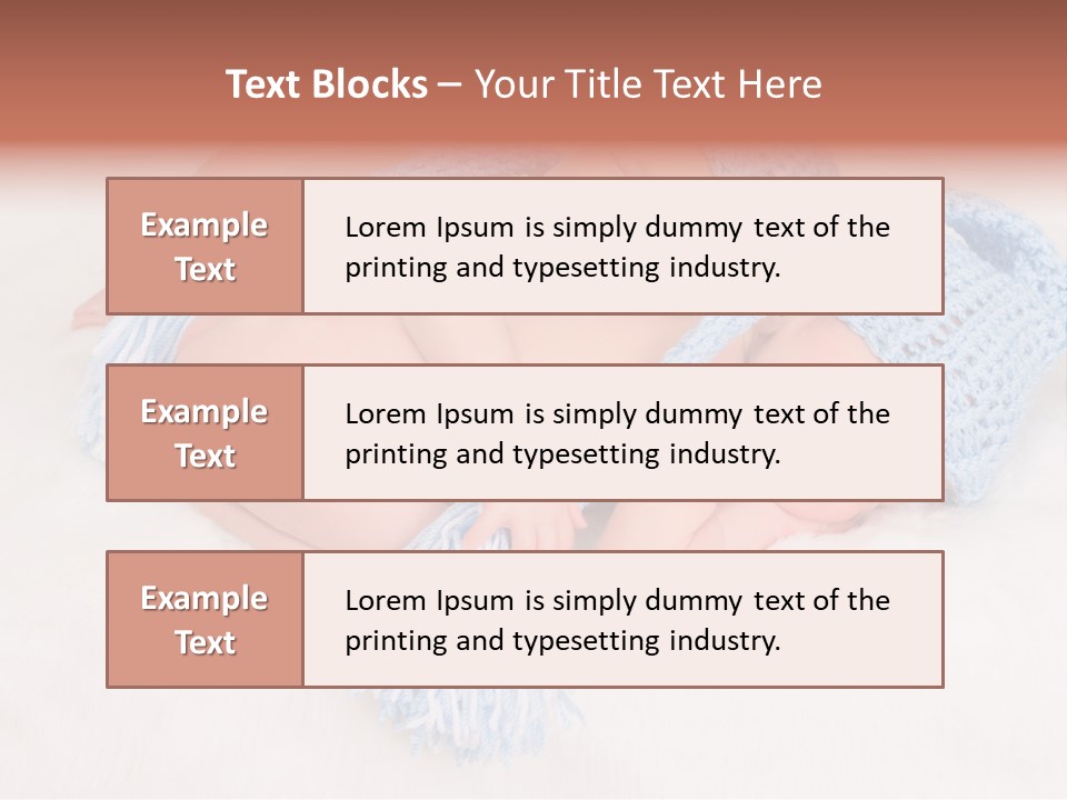 A Couple Of Babies Laying On Top Of Each Other PowerPoint Template