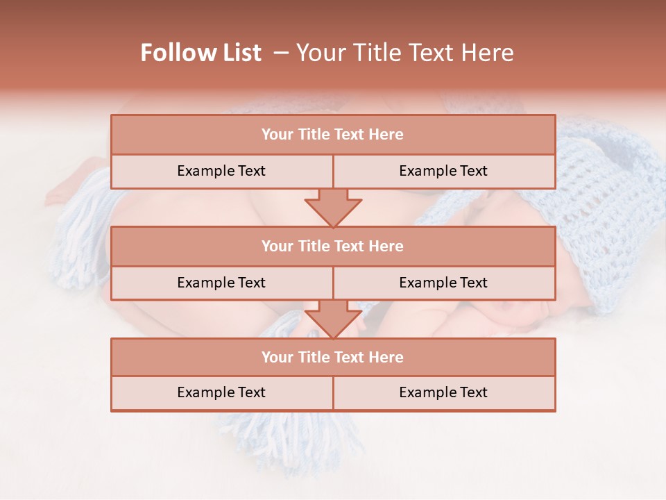 A Couple Of Babies Laying On Top Of Each Other PowerPoint Template