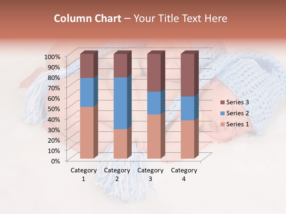 A Couple Of Babies Laying On Top Of Each Other PowerPoint Template