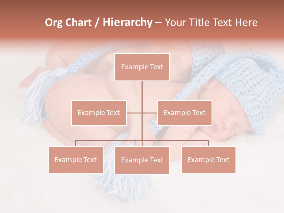 A Couple Of Babies Laying On Top Of Each Other PowerPoint Template