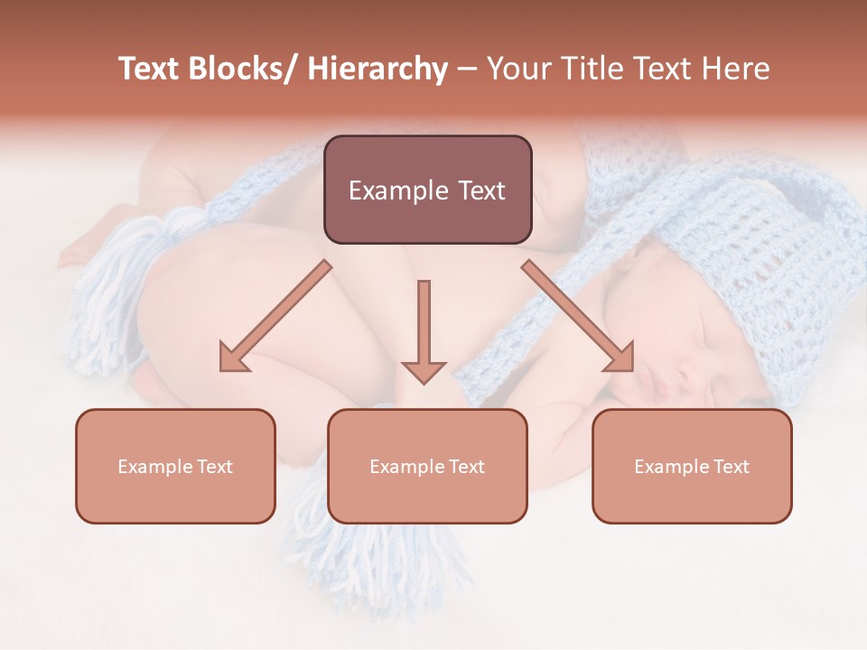A Couple Of Babies Laying On Top Of Each Other PowerPoint Template