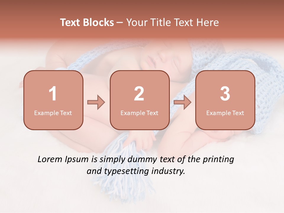 A Couple Of Babies Laying On Top Of Each Other PowerPoint Template