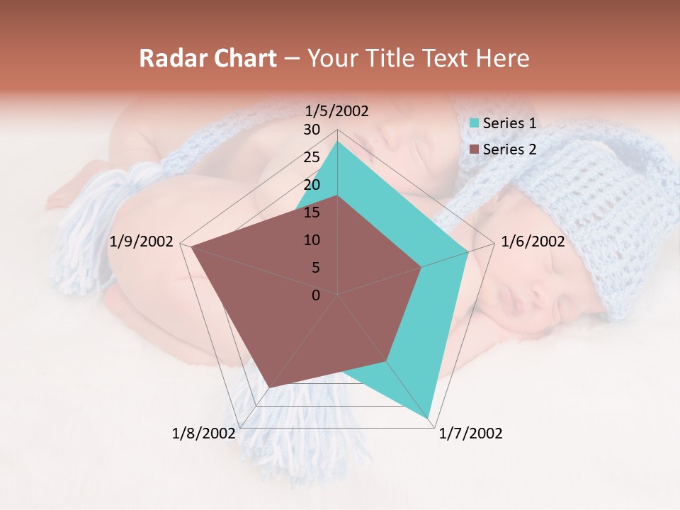 A Couple Of Babies Laying On Top Of Each Other PowerPoint Template