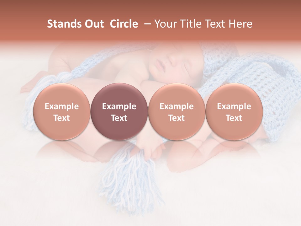 A Couple Of Babies Laying On Top Of Each Other PowerPoint Template