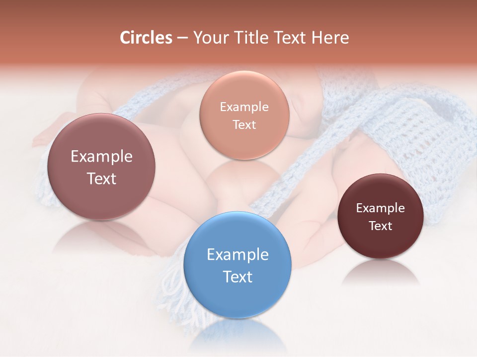 A Couple Of Babies Laying On Top Of Each Other PowerPoint Template