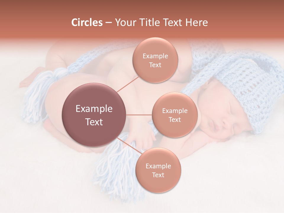 A Couple Of Babies Laying On Top Of Each Other PowerPoint Template