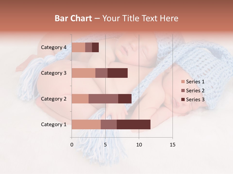 A Couple Of Babies Laying On Top Of Each Other PowerPoint Template