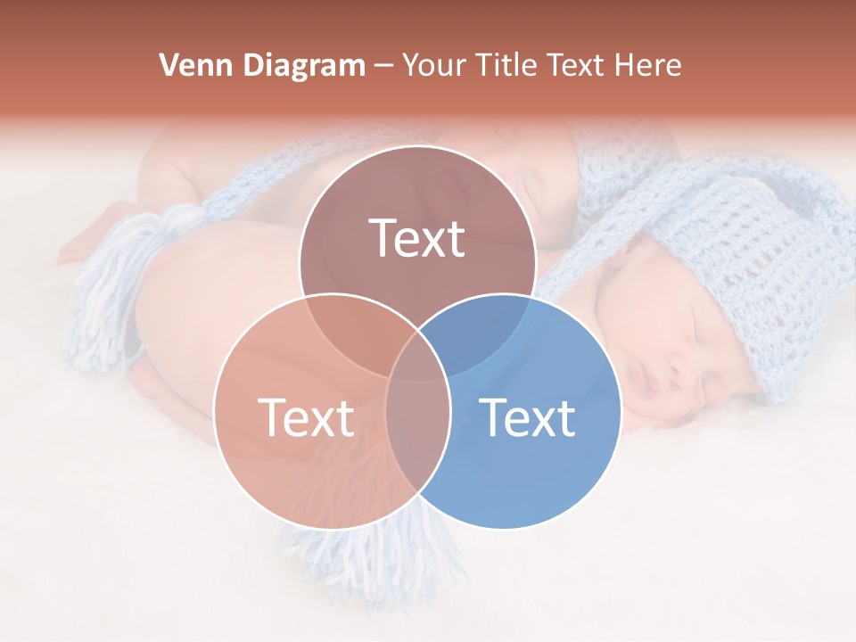 A Couple Of Babies Laying On Top Of Each Other PowerPoint Template