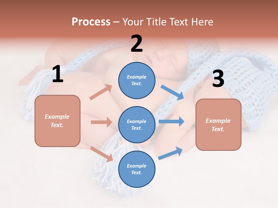 A Couple Of Babies Laying On Top Of Each Other PowerPoint Template