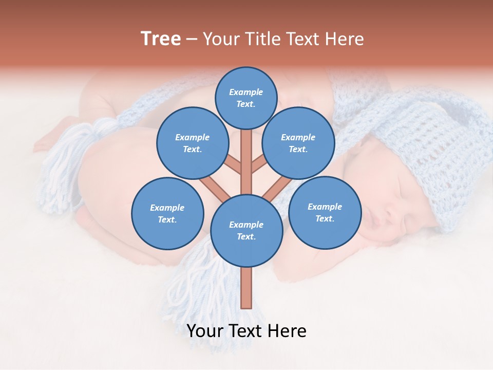 A Couple Of Babies Laying On Top Of Each Other PowerPoint Template