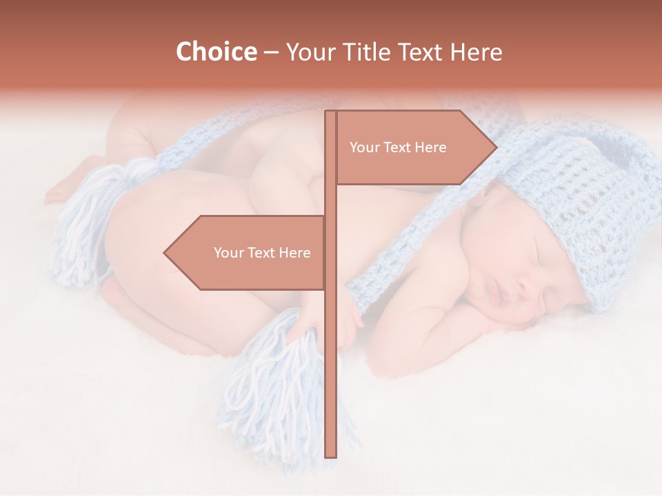 A Couple Of Babies Laying On Top Of Each Other PowerPoint Template