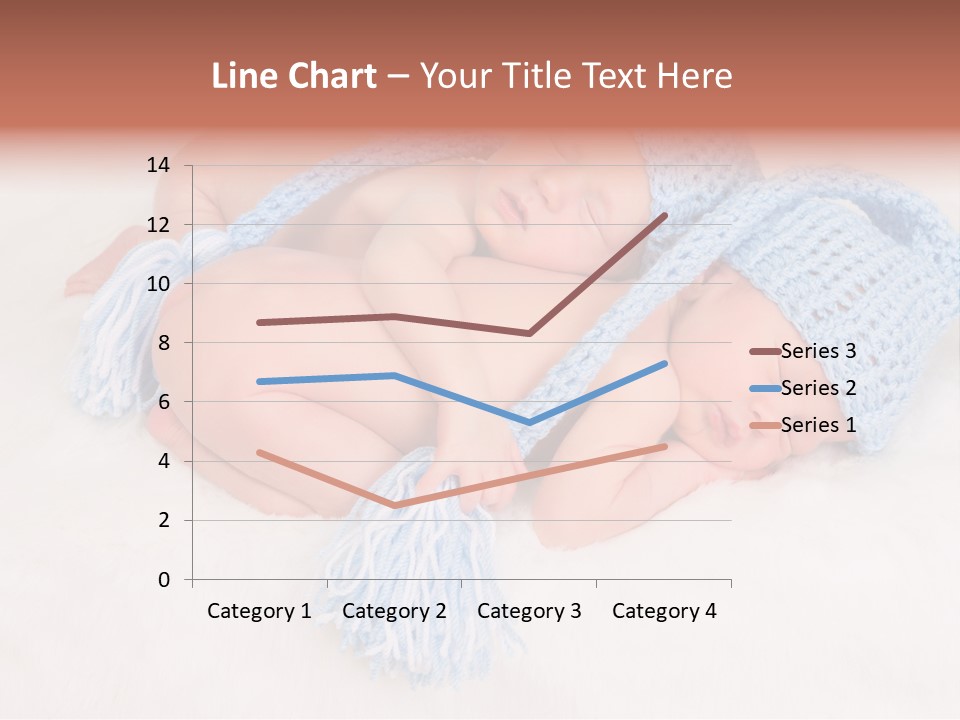 A Couple Of Babies Laying On Top Of Each Other PowerPoint Template