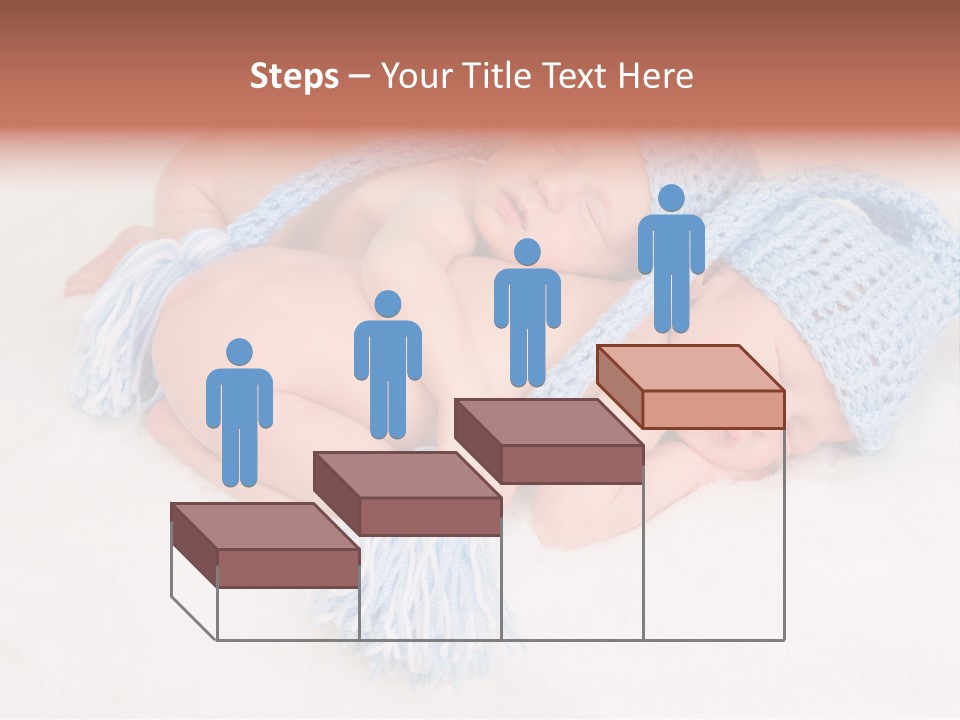 A Couple Of Babies Laying On Top Of Each Other PowerPoint Template