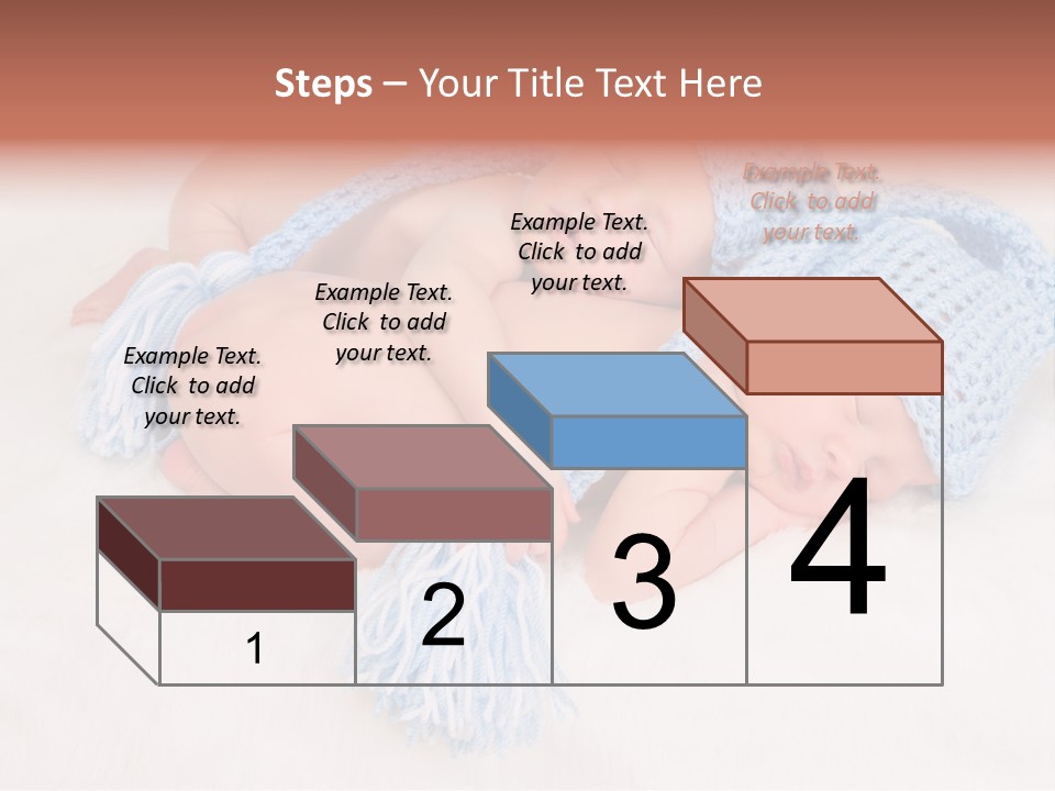 A Couple Of Babies Laying On Top Of Each Other PowerPoint Template