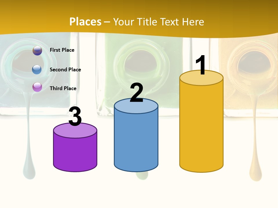 Isolated Fashion Manicure PowerPoint Template