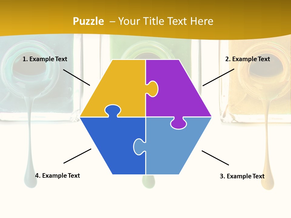 Isolated Fashion Manicure PowerPoint Template