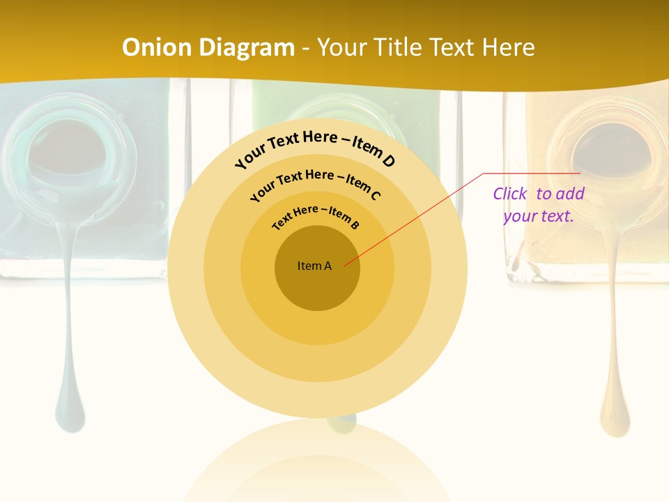 Isolated Fashion Manicure PowerPoint Template