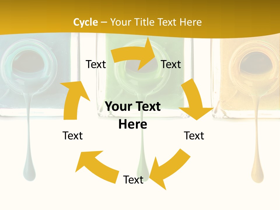 Isolated Fashion Manicure PowerPoint Template