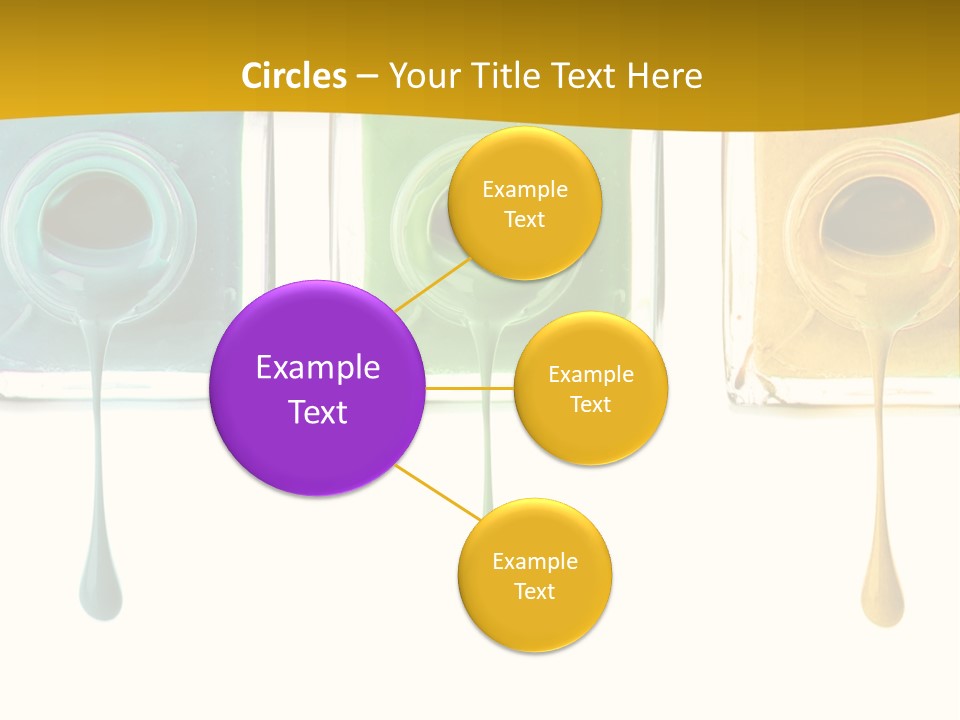 Isolated Fashion Manicure PowerPoint Template