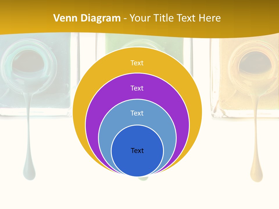 Isolated Fashion Manicure PowerPoint Template