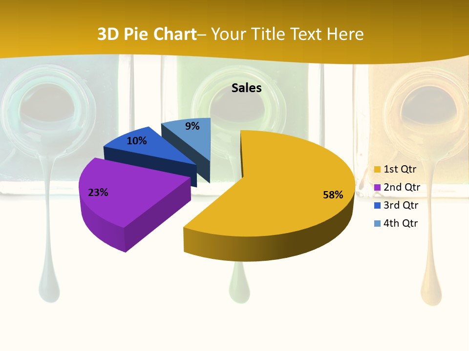 Isolated Fashion Manicure PowerPoint Template