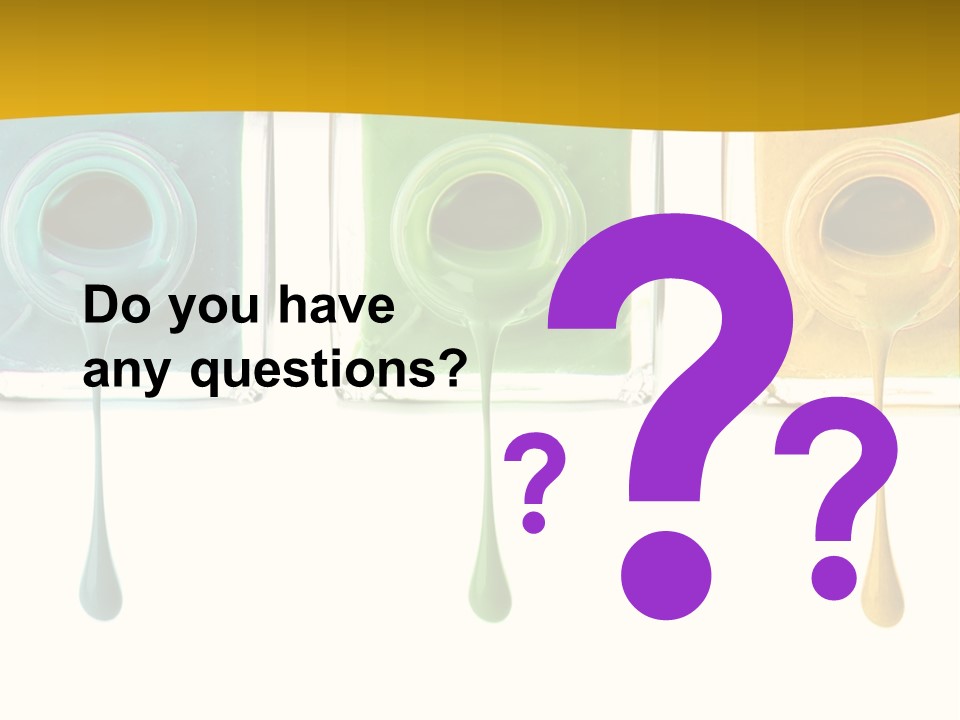 Isolated Fashion Manicure PowerPoint Template