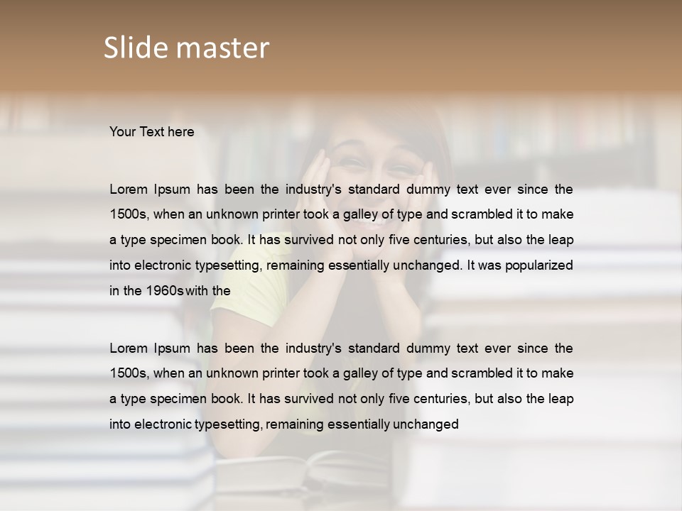 Student Book Young  PowerPoint Template