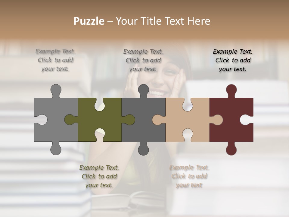 Student Book Young  PowerPoint Template