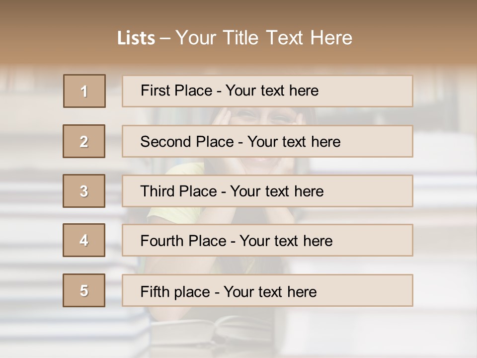 Student Book Young  PowerPoint Template