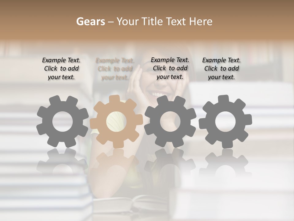 Student Book Young  PowerPoint Template