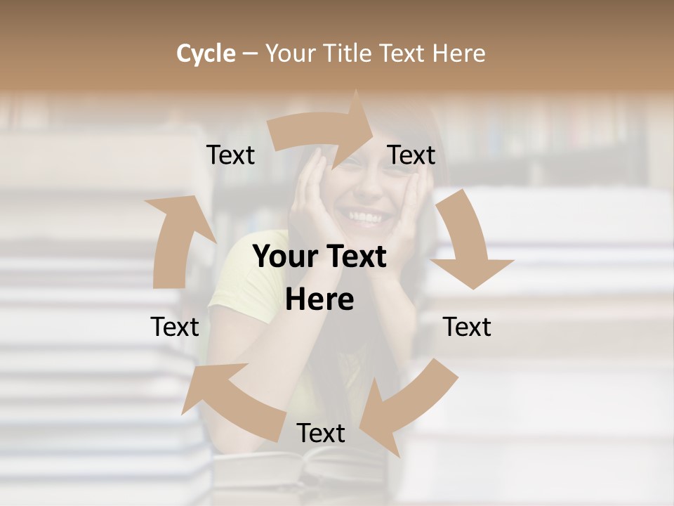 Student Book Young  PowerPoint Template