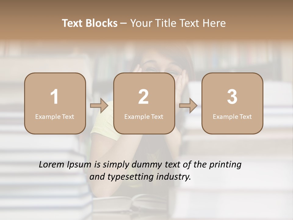Student Book Young  PowerPoint Template