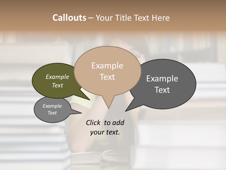 Student Book Young  PowerPoint Template