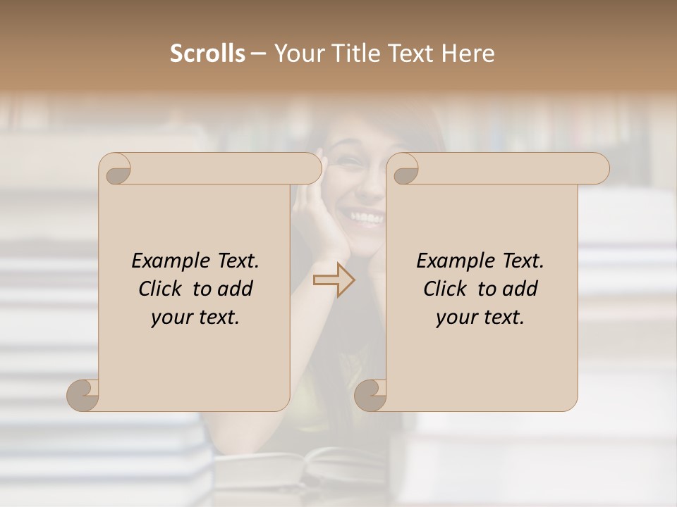 Student Book Young  PowerPoint Template