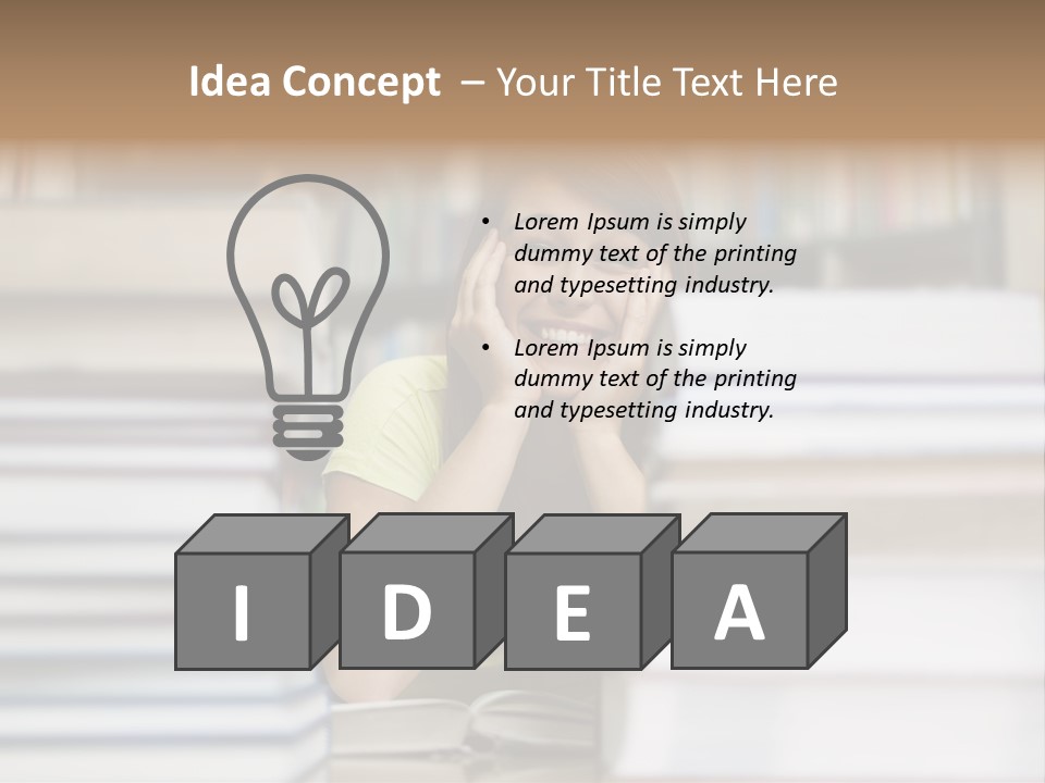 Student Book Young  PowerPoint Template