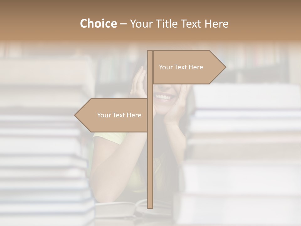 Student Book Young  PowerPoint Template