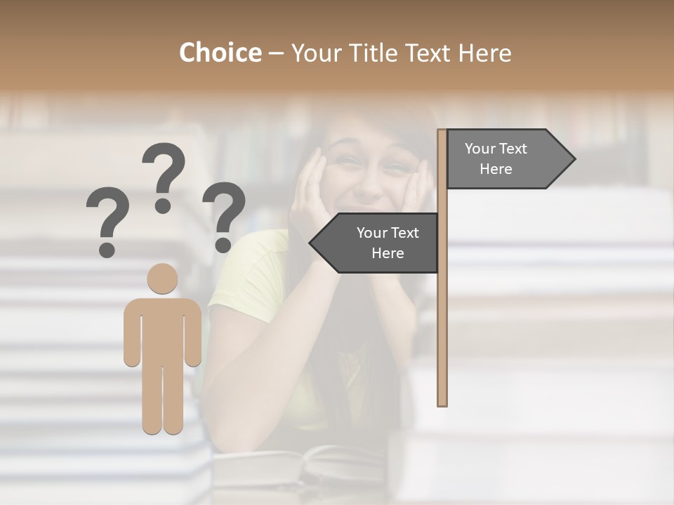 Student Book Young  PowerPoint Template