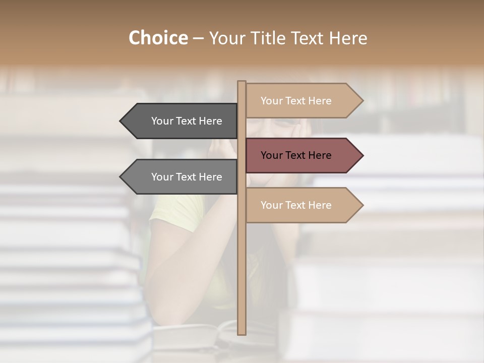 Student Book Young  PowerPoint Template