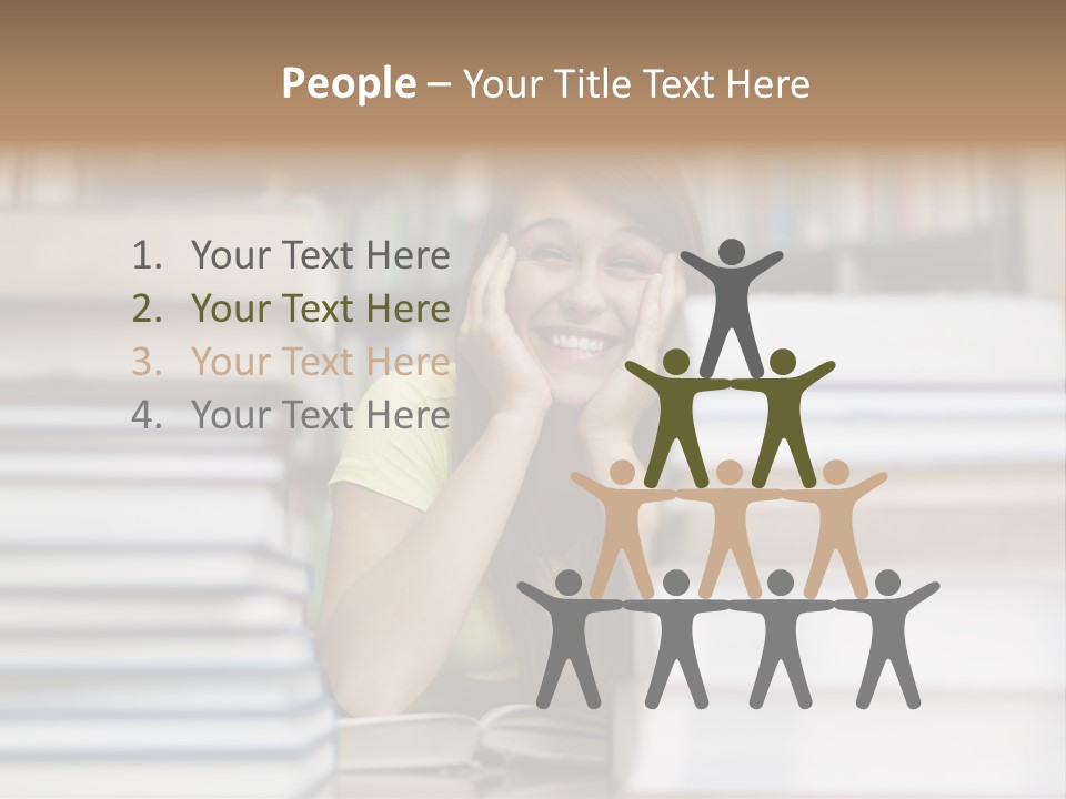 Student Book Young  PowerPoint Template