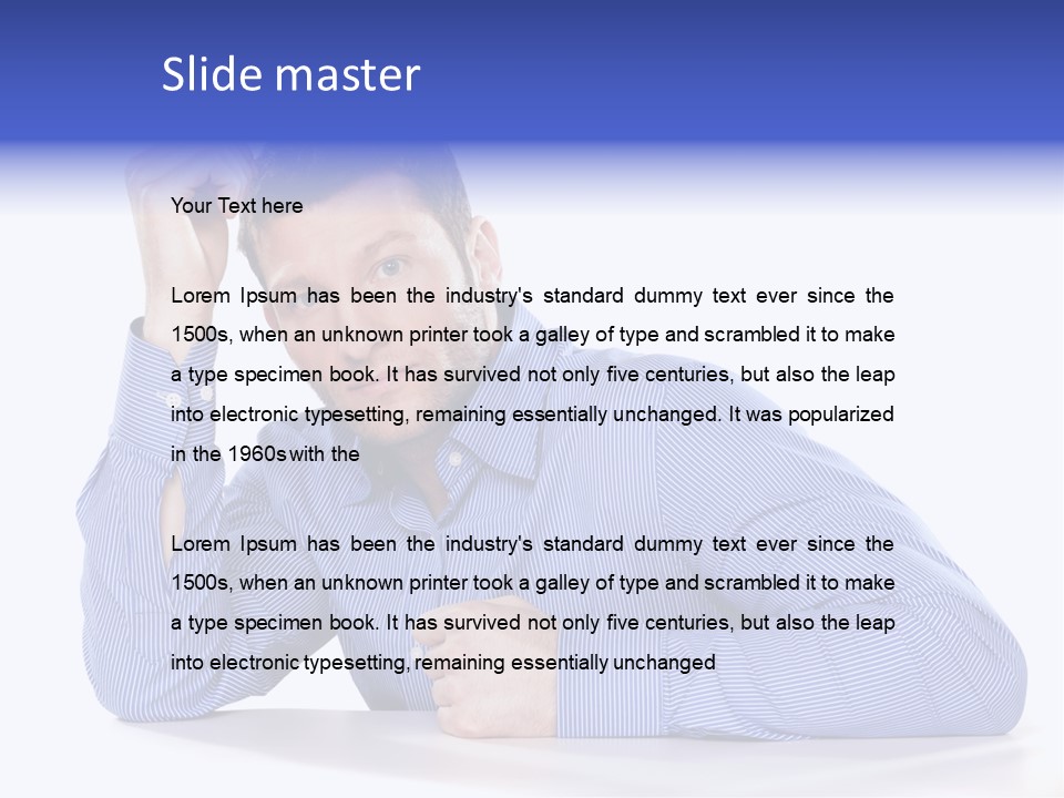 Individuality Closeup Indoors PowerPoint Template