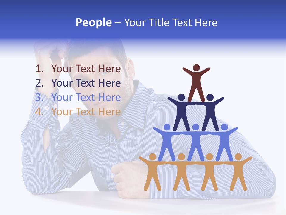 Individuality Closeup Indoors PowerPoint Template