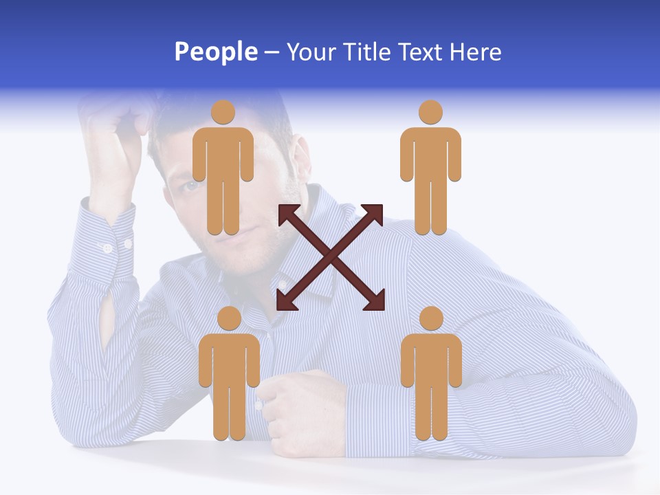 Individuality Closeup Indoors PowerPoint Template