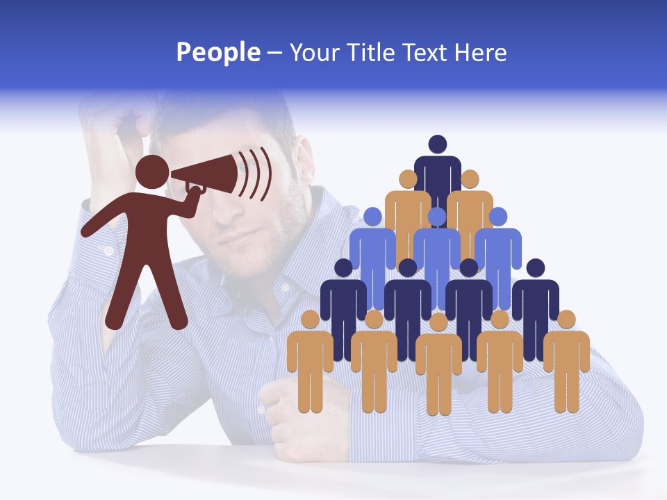 Individuality Closeup Indoors PowerPoint Template